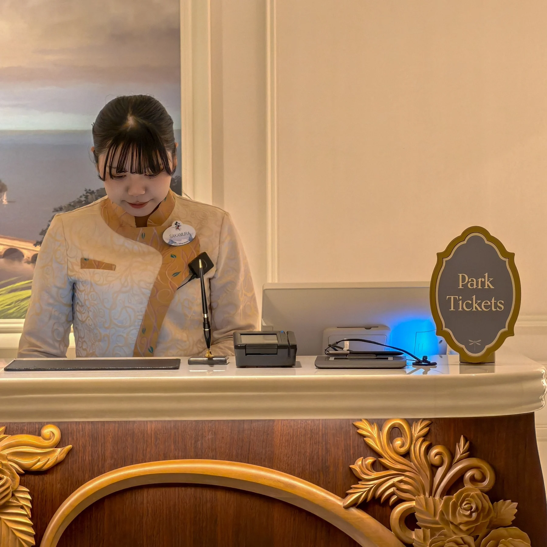 เคาน์เตอร์ Park Tickets ในโรงแรม