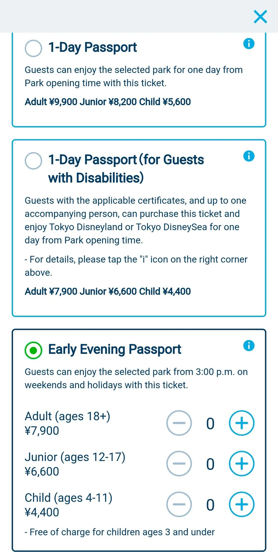 ภาพหน้าจอ Early Evening Passport จากช่วงที่เดินทาง